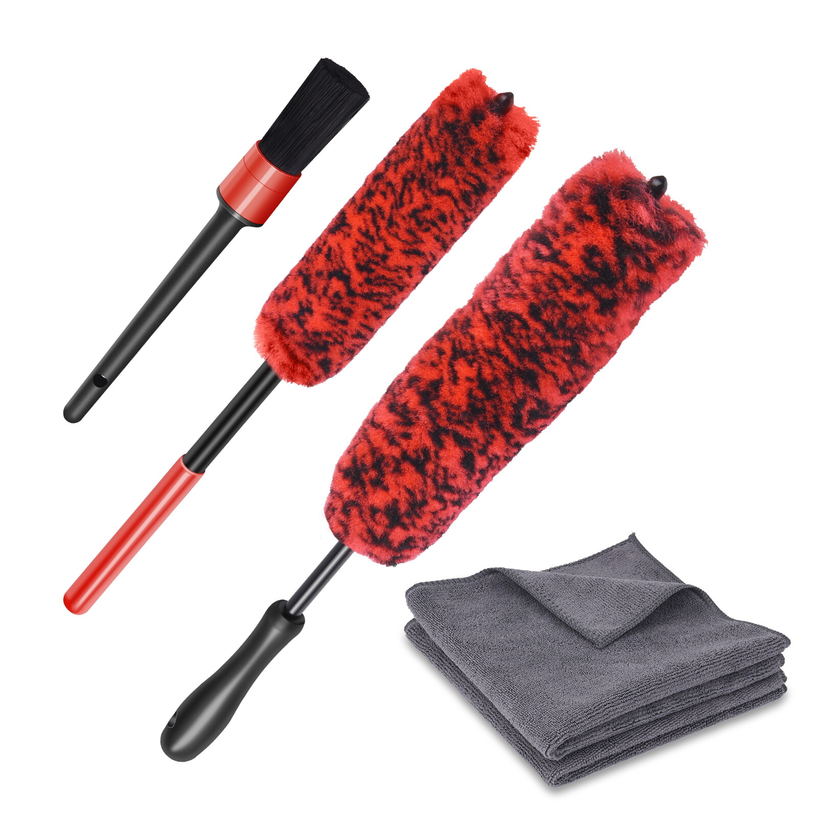 Car Wheel Brush Rims Wash Cleaning Brush Auto Detailing Tool Set for Rims Engine