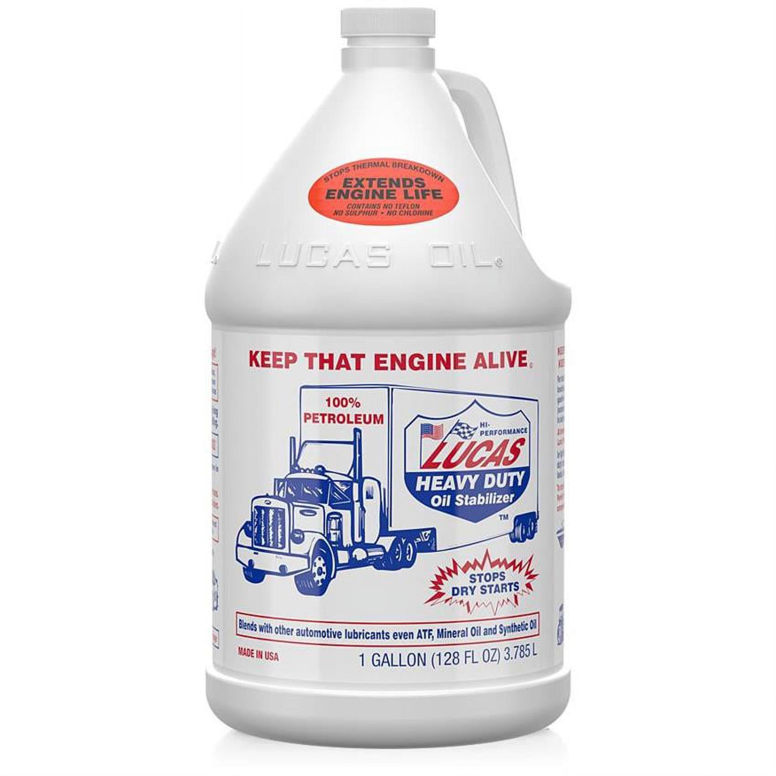 4 PACK- LUCAS OIL 10002 Heavy Duty Oil Stabilizer; Gallon-SALE