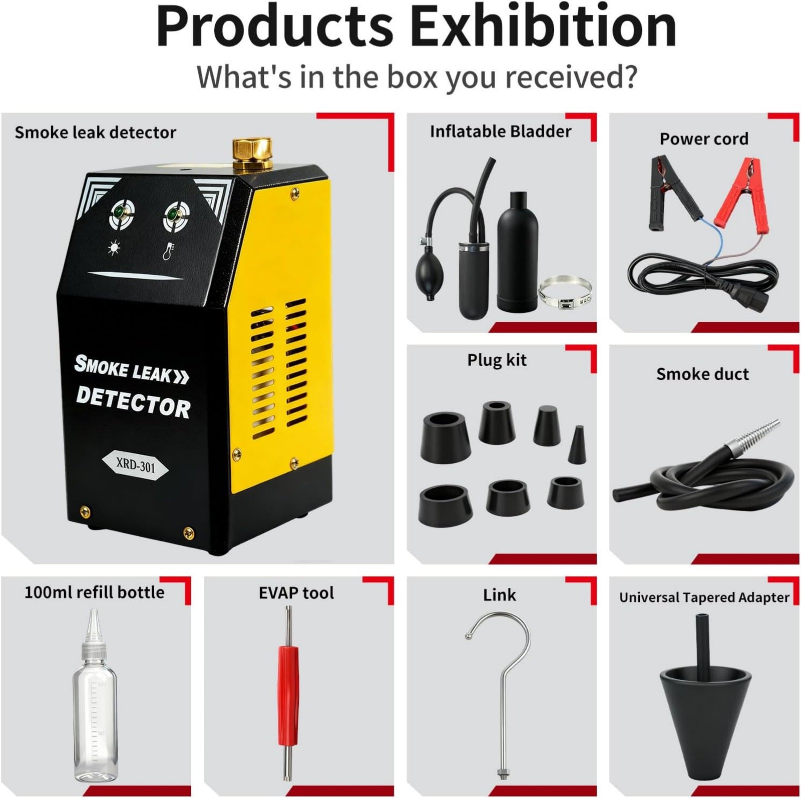 Universal Smoke Leak Detection Tool For Car ATV Snowmobile Light Truck Speedboat
