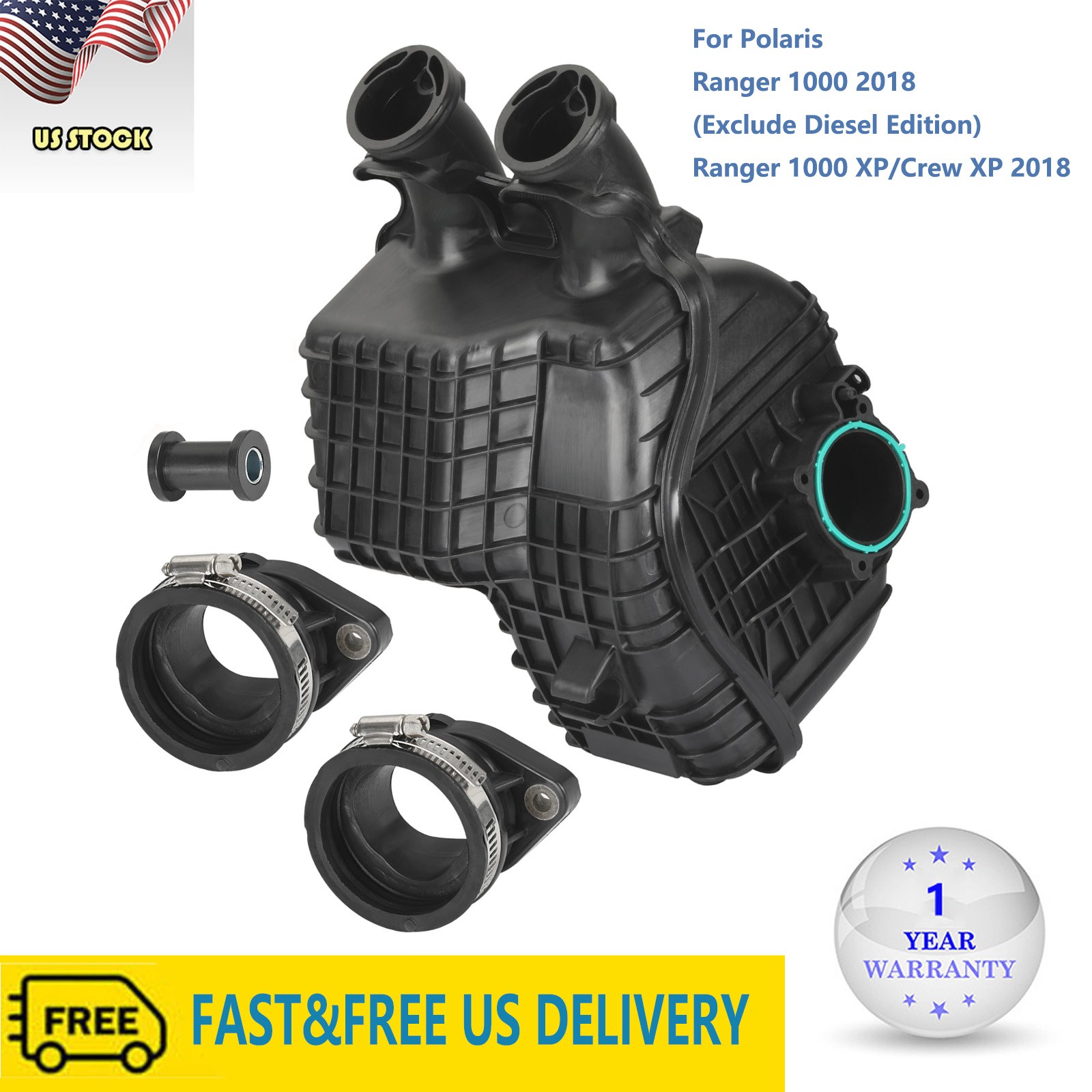 2018 Intake Composite Manifold For Polaris Ranger Crew XP 1000 With Intake Boot