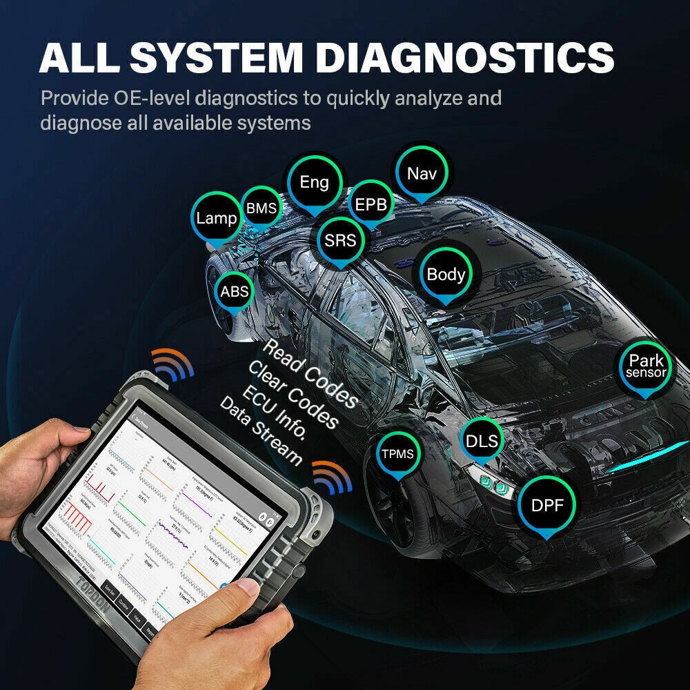 TOPDON Phoenix Plus ECU Online Coding All Systems Car Diagnostic Tool
