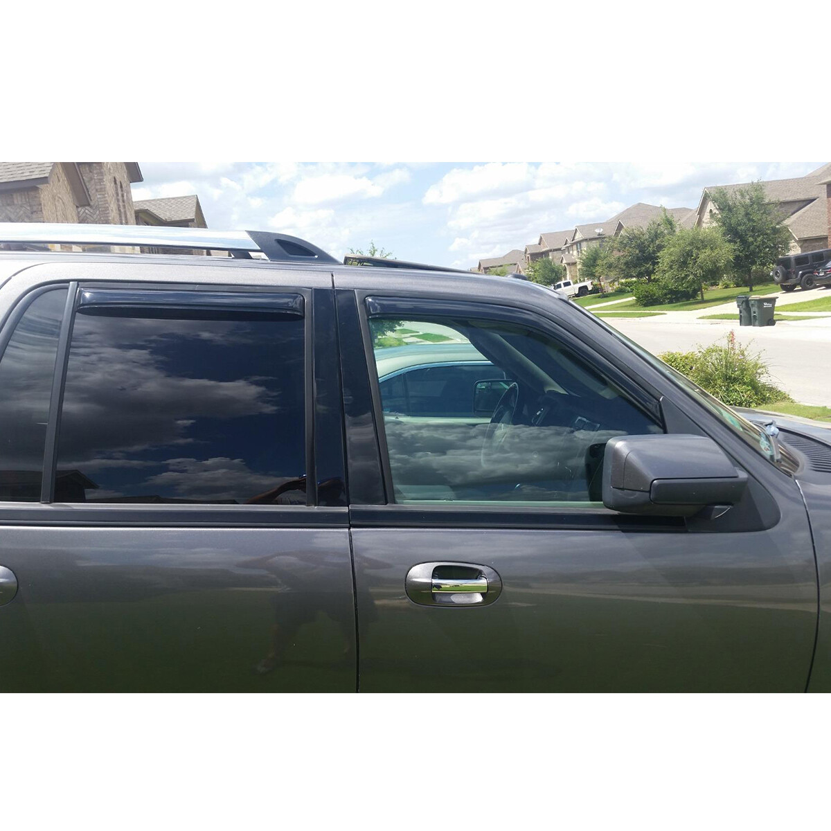 In Channel Smoke Window Visor Rain Guard for Lincoln Navigator Ford Expedition