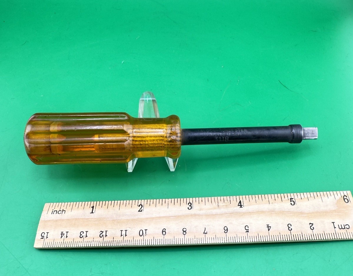 Vintage 3118 Walden Worcester Spintite 1/4” Drive Socket Driver 1/4”Female Rare!