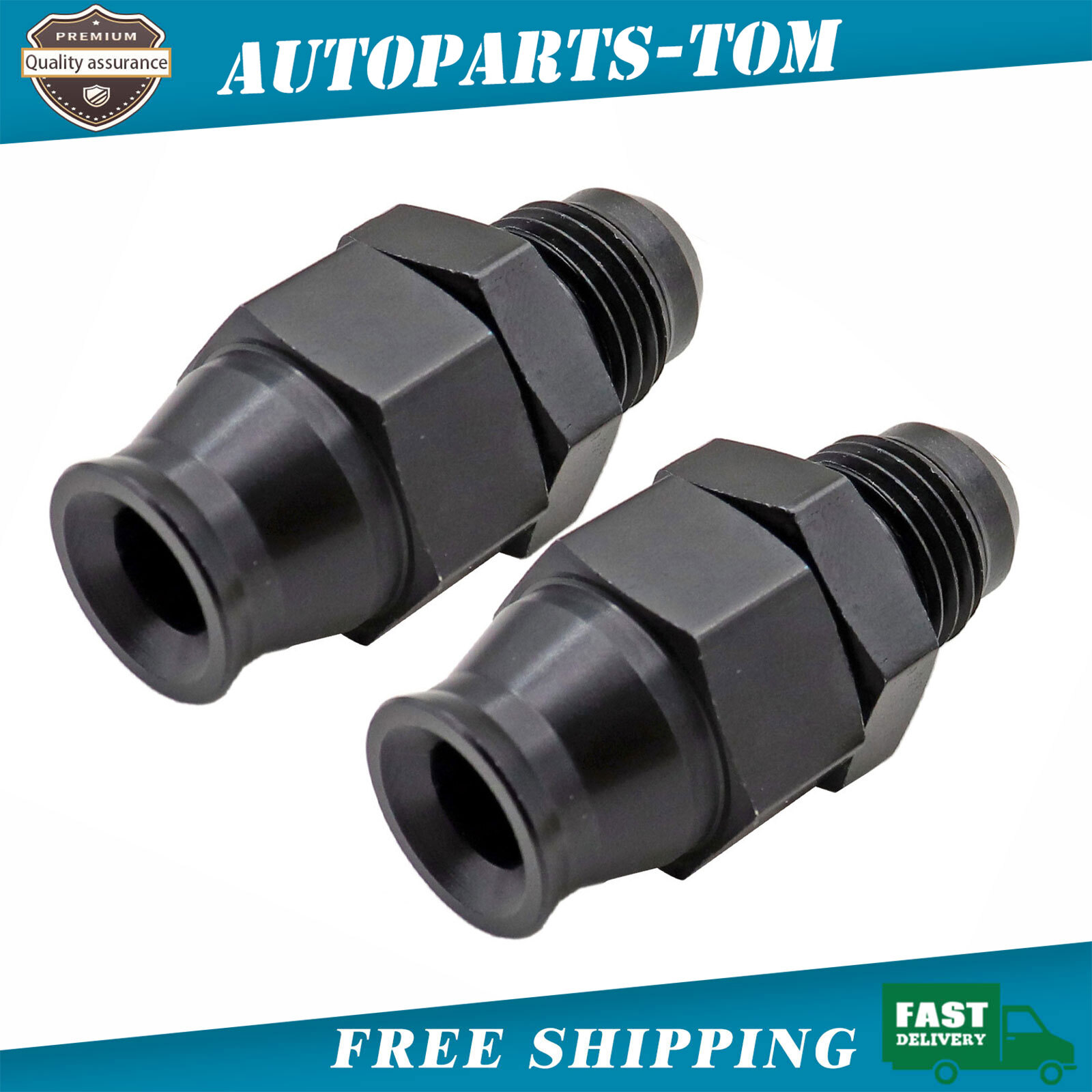 6AN Male To 5/16″ Tube Fitting Adapter Fit for 5/16 inch OD Alloy Tube Hard Line