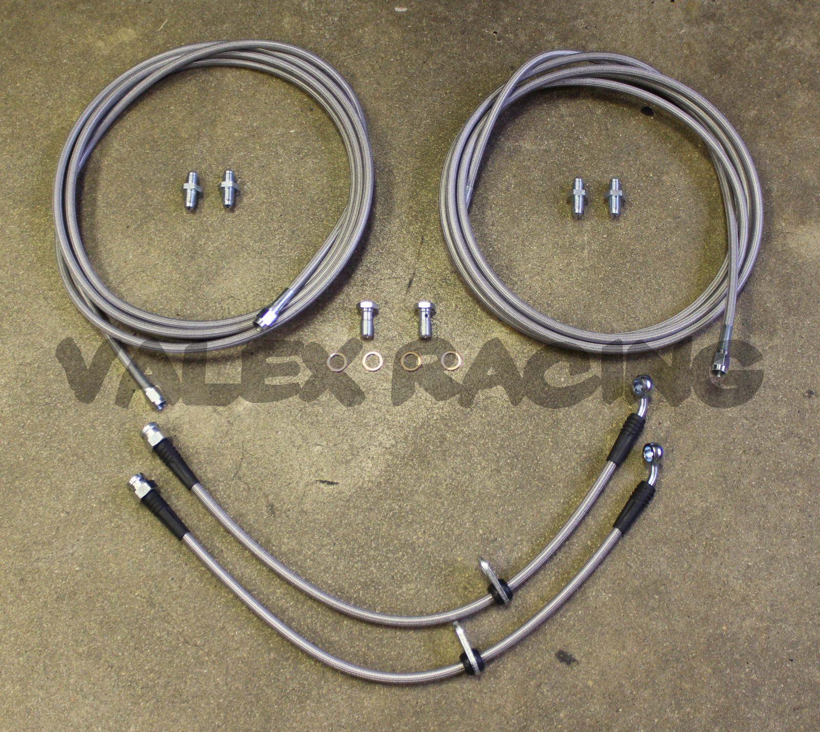 Stainless Rear Brake Line Replacement Kit For 96-00 Honda Civic w/rear disc