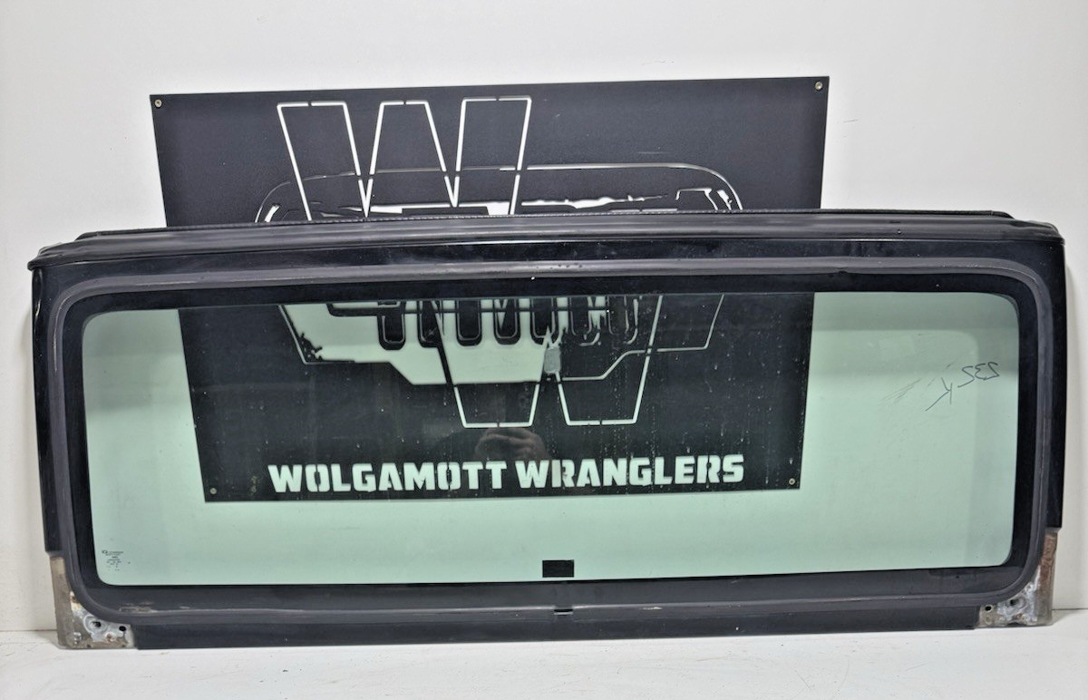 Windshield Frame Panel BLACK PX8 + FREE Windshield GLASS 97-02 Jeep TJ Wrangler