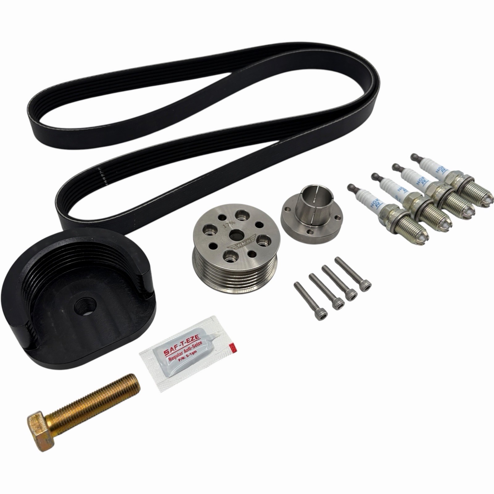 WMW 17% Supercharger Reduction Pulley Kit for R53 2002-06 MINI Cooper S and R52