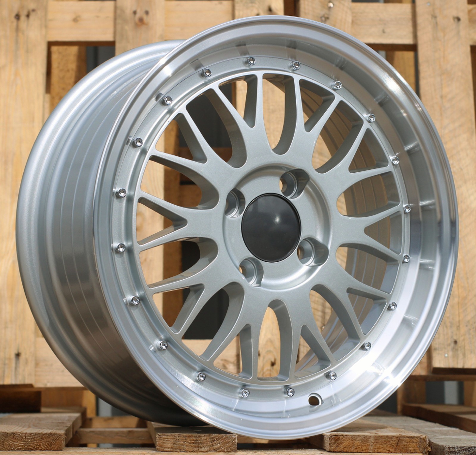 4X 16″ BBS LM style wheels 4X100 7.5J + 8.5J deep dish for BMW 3 Series E30