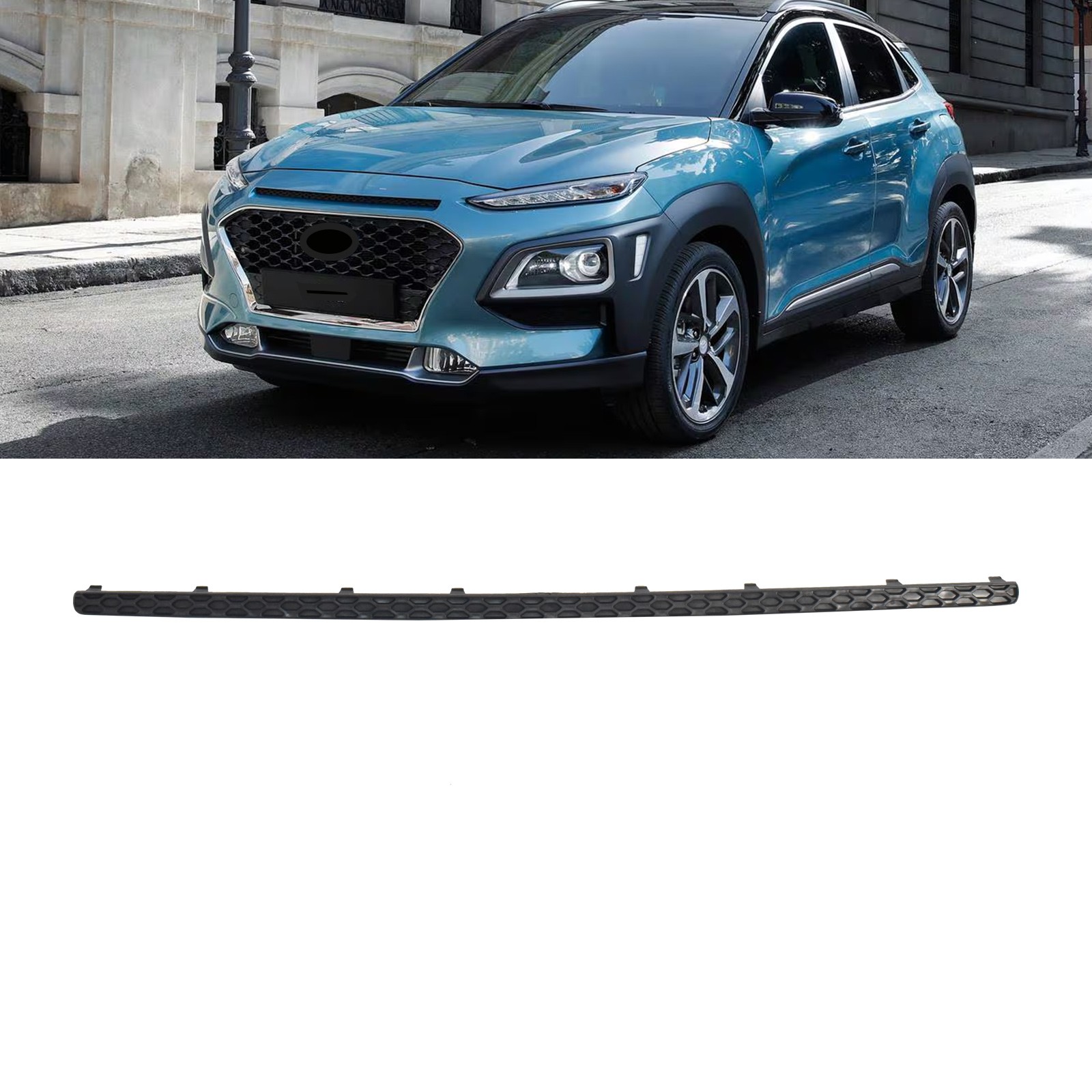 For Hyundai Kona 2018 2019 2020 2021 Front Bumper Upper Grille Molding