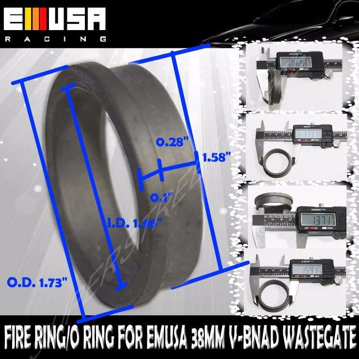 Fire Ring/ O Ring for Emusa 38mm V-band wastegate Valve Seat Ring / Flange
