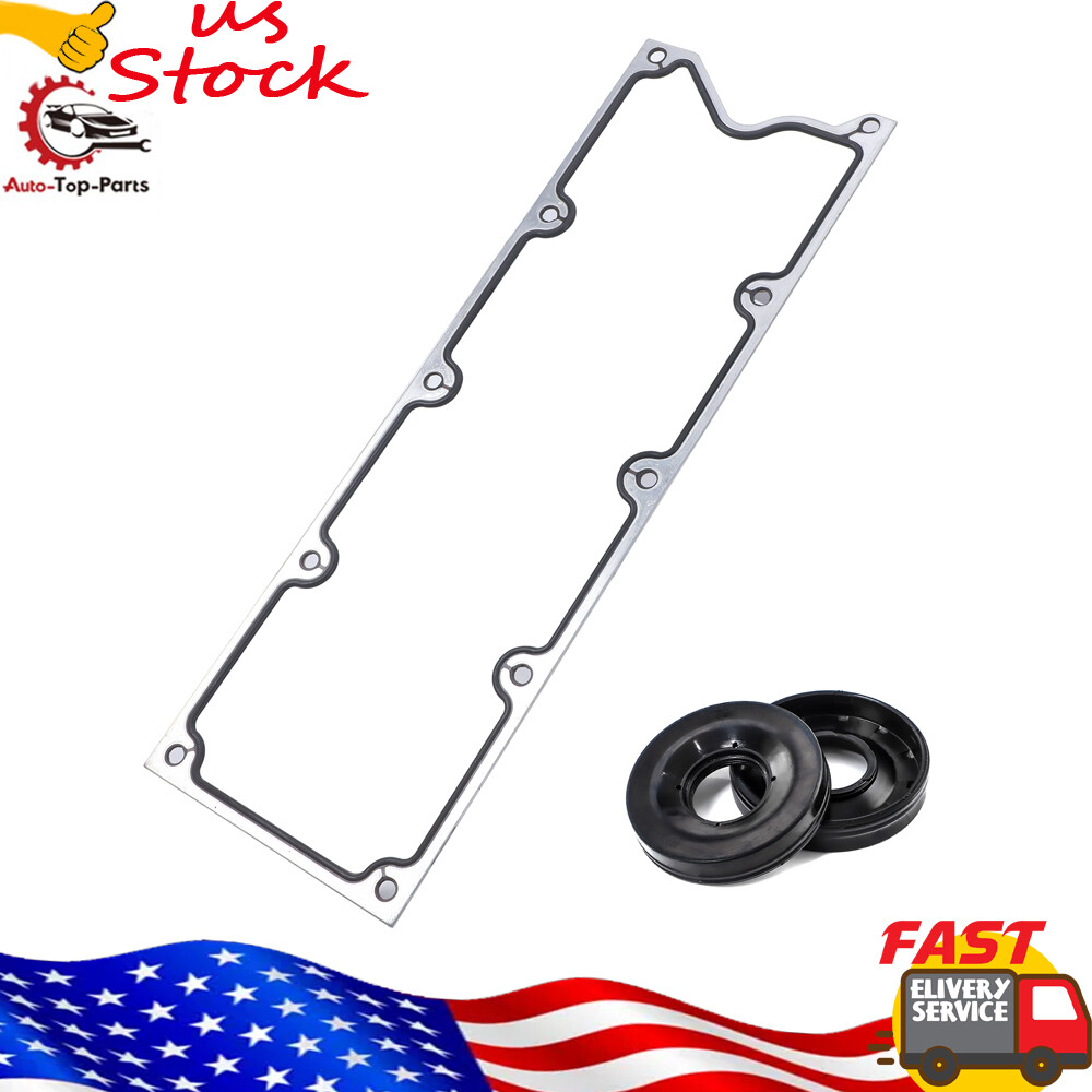 For Chevy 4.8L 5.3L LS1 LS Gen III Valley Pan Cover Gasket w/Knock Sensor Seals