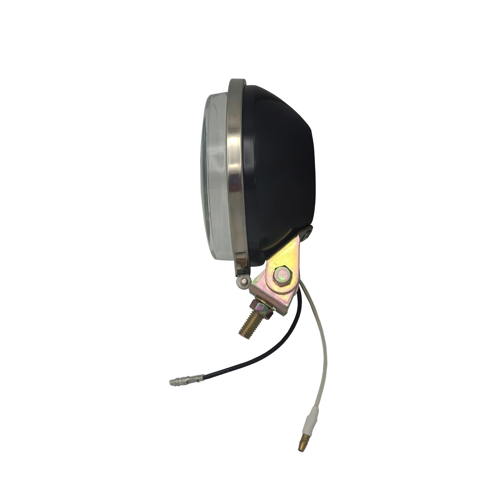 UNIVERSAL 4″ ROUND CLEAR GLASS LENS OFF ROAD FOG DRIVING BUMPER LIGHTS LAMPS KIT