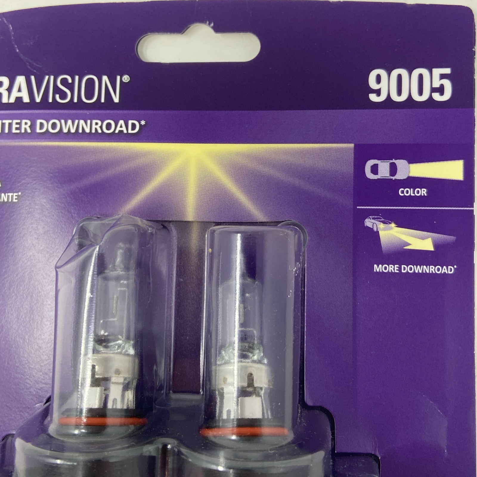 SYLVANIA 9005 XtraVision Halogen Headlight Bulbs 2-Pack HB3 65W, Clear