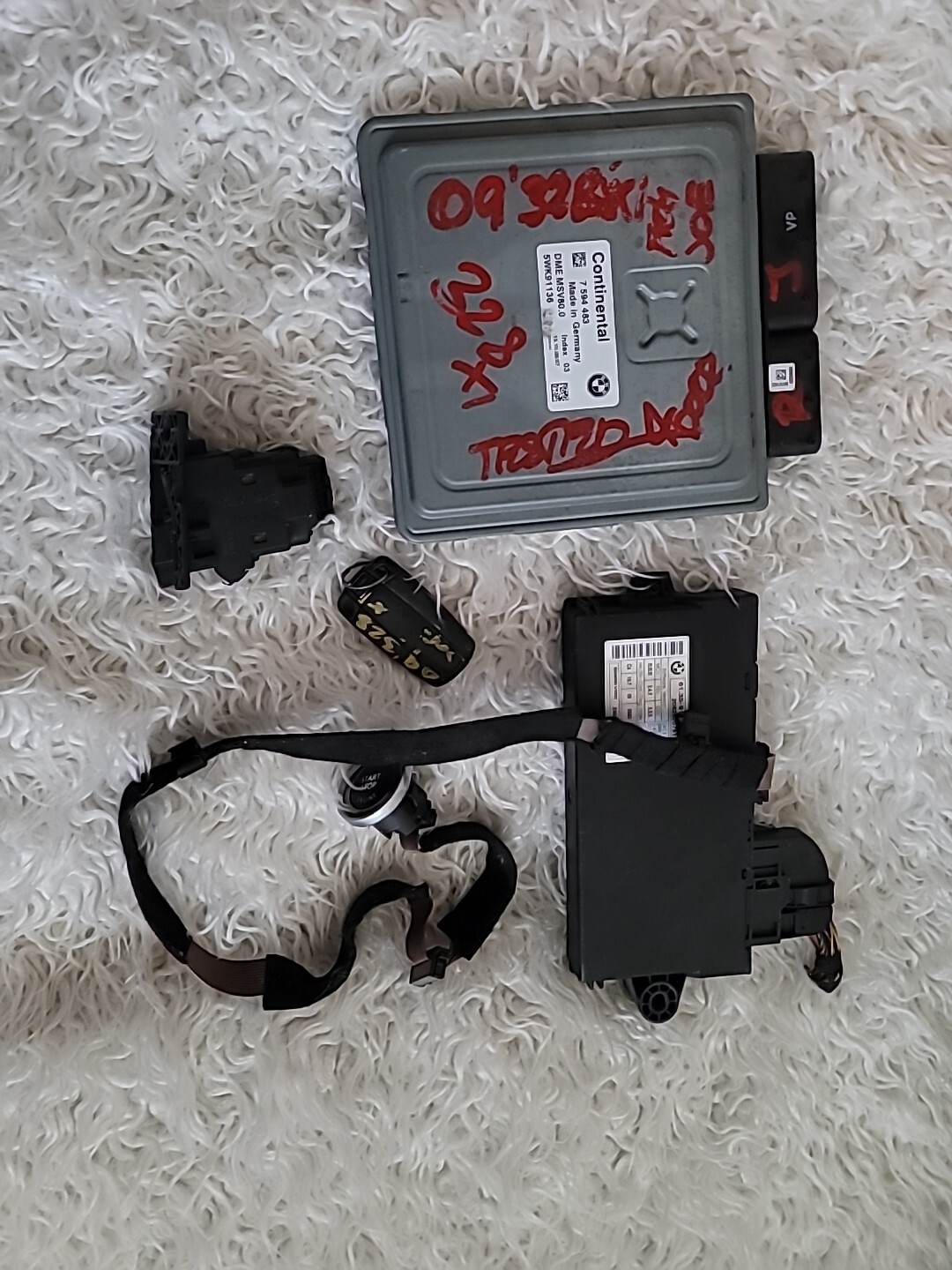 ✨️07 08 09 10 BMW328N52 MSV80.0 Engine Computer DME Ignition KEY CAS3? SET UP?