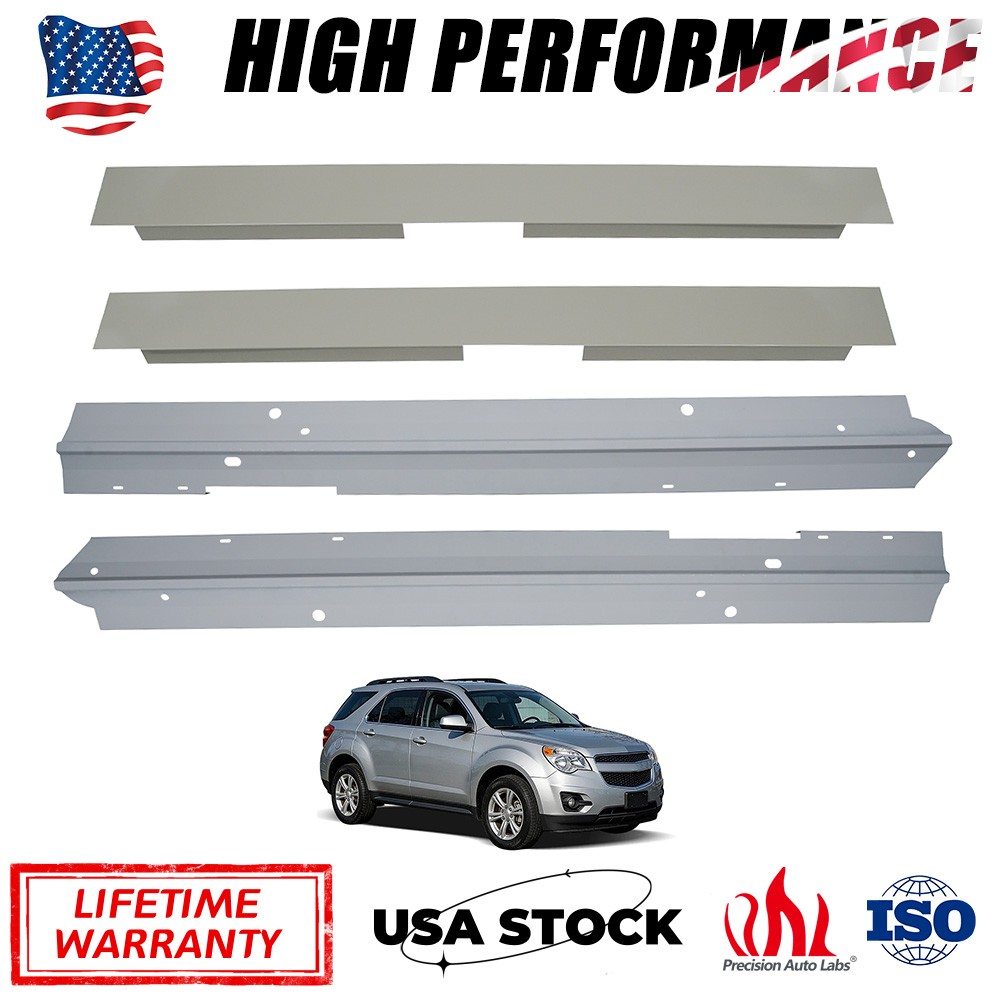 For 2010-2017 Chevy Equinox GMC Terrain Inner & Outer Rocker Panels New 4Pc Kit