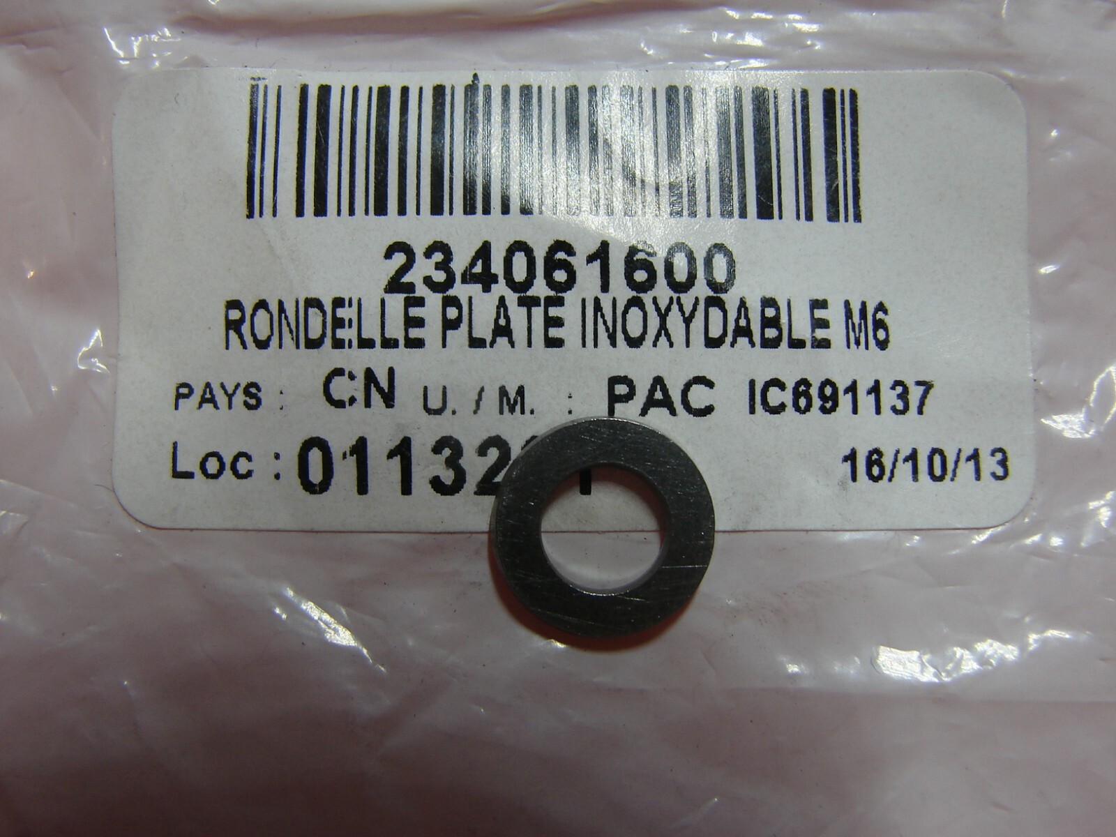 NOS Seadoo 6MM Flat Washer 234061600 NEW OEM FAST SHIPPING