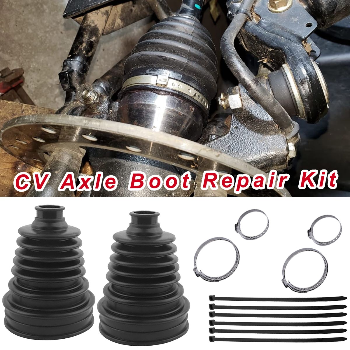 Car CV Axle Boot Kit For Most Subaru Inner & Outer Drive Shaft Joint Boot Repair