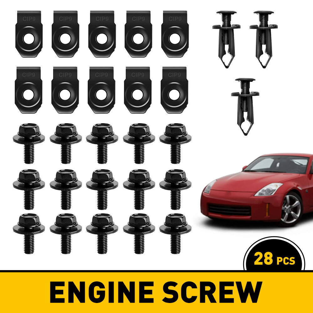 Engine Splash Shield Guard Bumper Hardware Kit Body Bolt Screw Clip Rivet U-nut