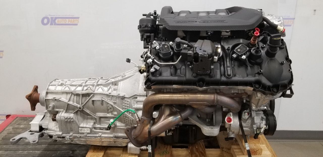 5.0 COYOTE ENGINE AUTO 10R80 TRANSMISSION GEN 4 2024 MUSTANG GT PULLOUT SWAP