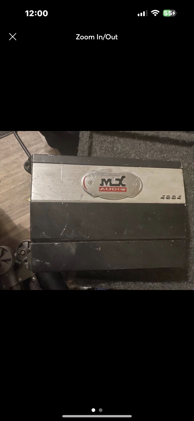MTX MTA4004 4-ch amplifier 4x100W/2Ω; 2x200W/4Ω; Tested and Works Great