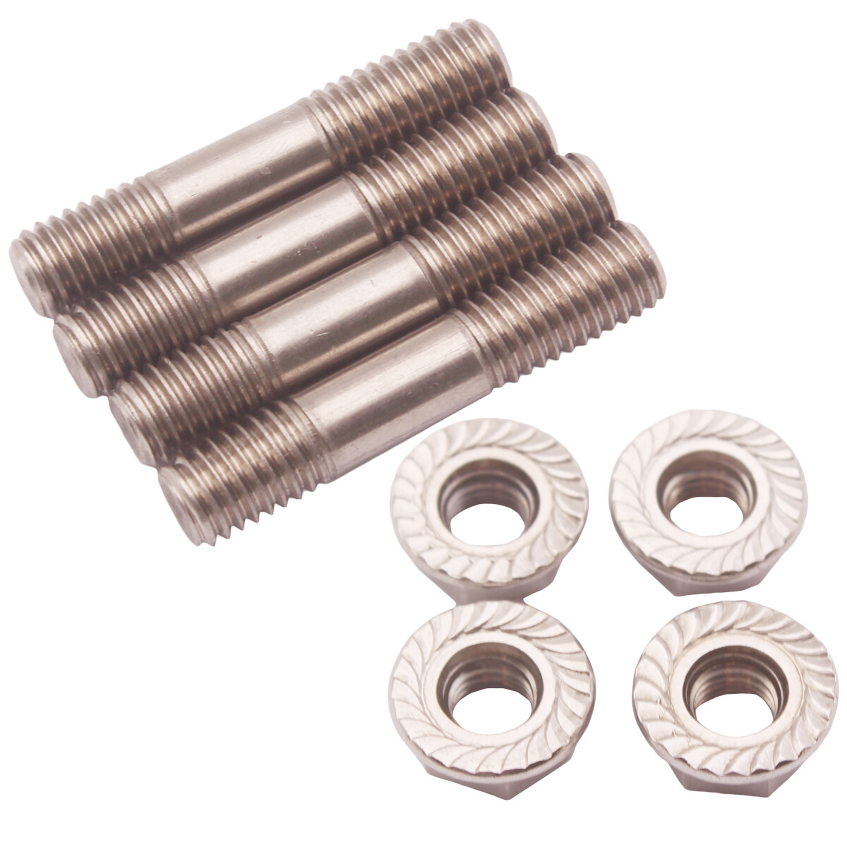 USA 4pcs Car Exhaust System Stud Nuts M8x1.25 42mm/1.65in T25 T28