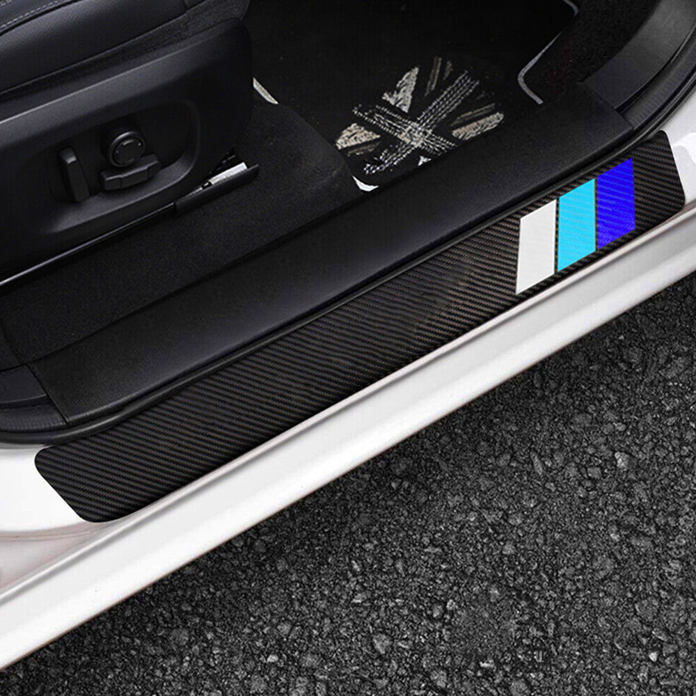 4X For Toyota Car Accessories Door Sill Protector Scuff Plate Panel Step Covers