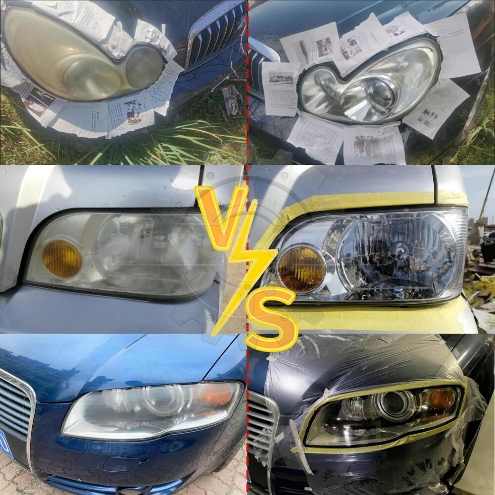 Headlight Restoration Repair Liquid Polymer Chemical Polishing Car Set 1100ML