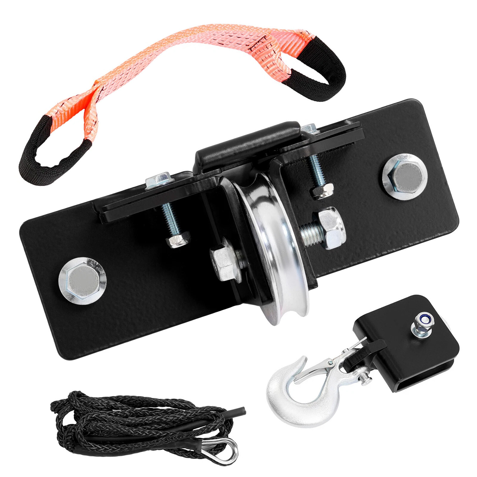 Snow Plow Pulley Steel Nylon Fairlead Kit For ATV UTV Winches Wide-Spool Bolt