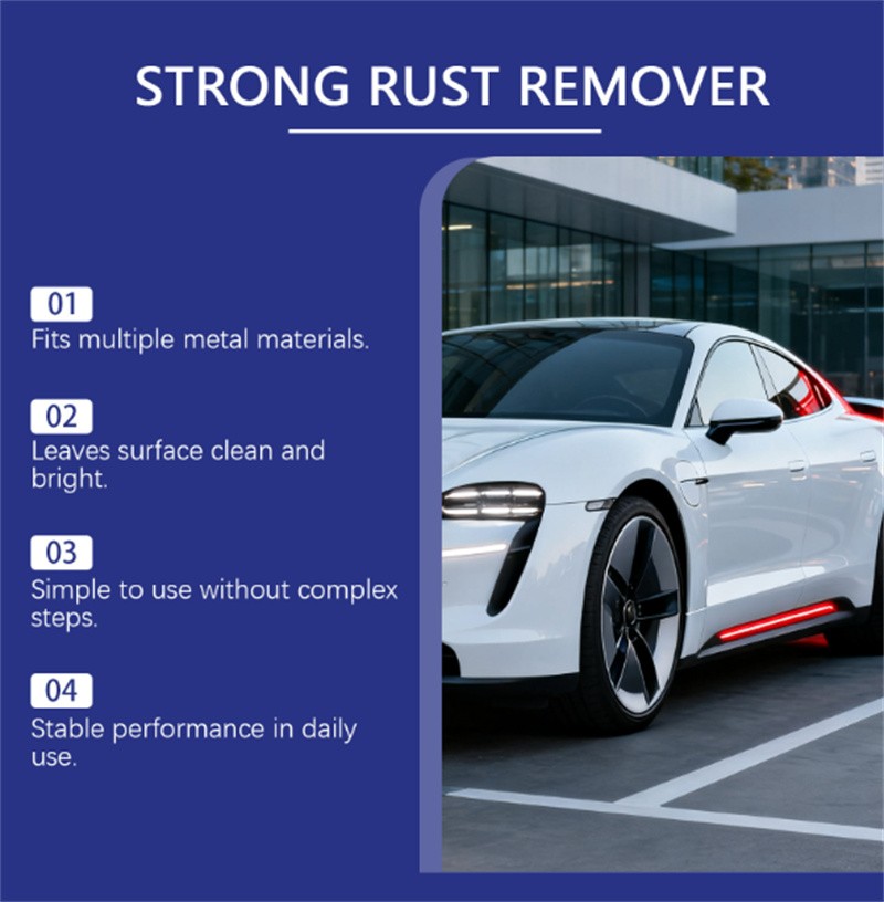 Strong Rust Remover 100ml/3.38fl.oz Powerful Rust Removal Spray For Cars &Tools