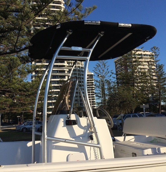Dolphin Pro+ 2025V Boat T Top Fit Small To Medium Boat + 29in Leaning Post Seat