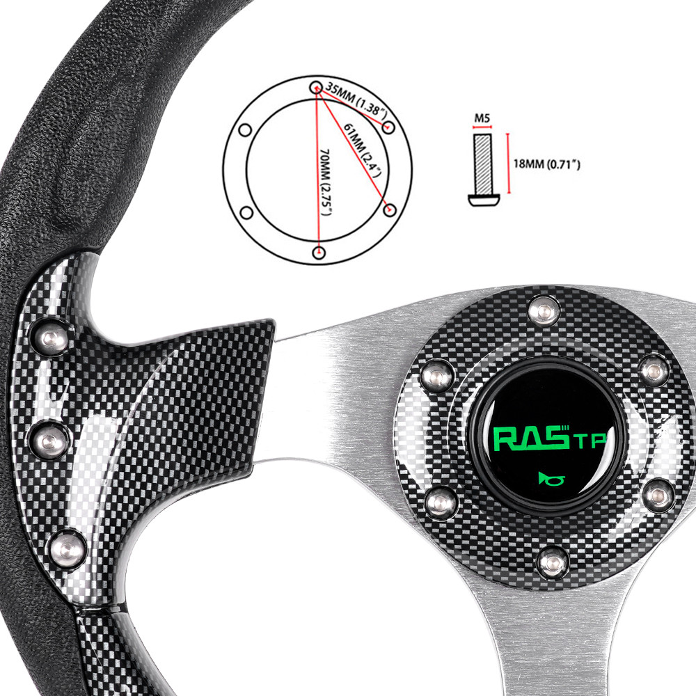 13in Pane Golf Cart Steering Wheel For EZGO TXT RXV Yamaha Club Car DS Precedent