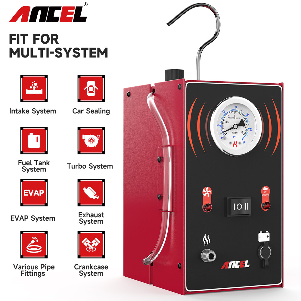 Automotive Evap Smoke Machine Pipe System Tester Built-in Air Pump 0.8-14.5psi