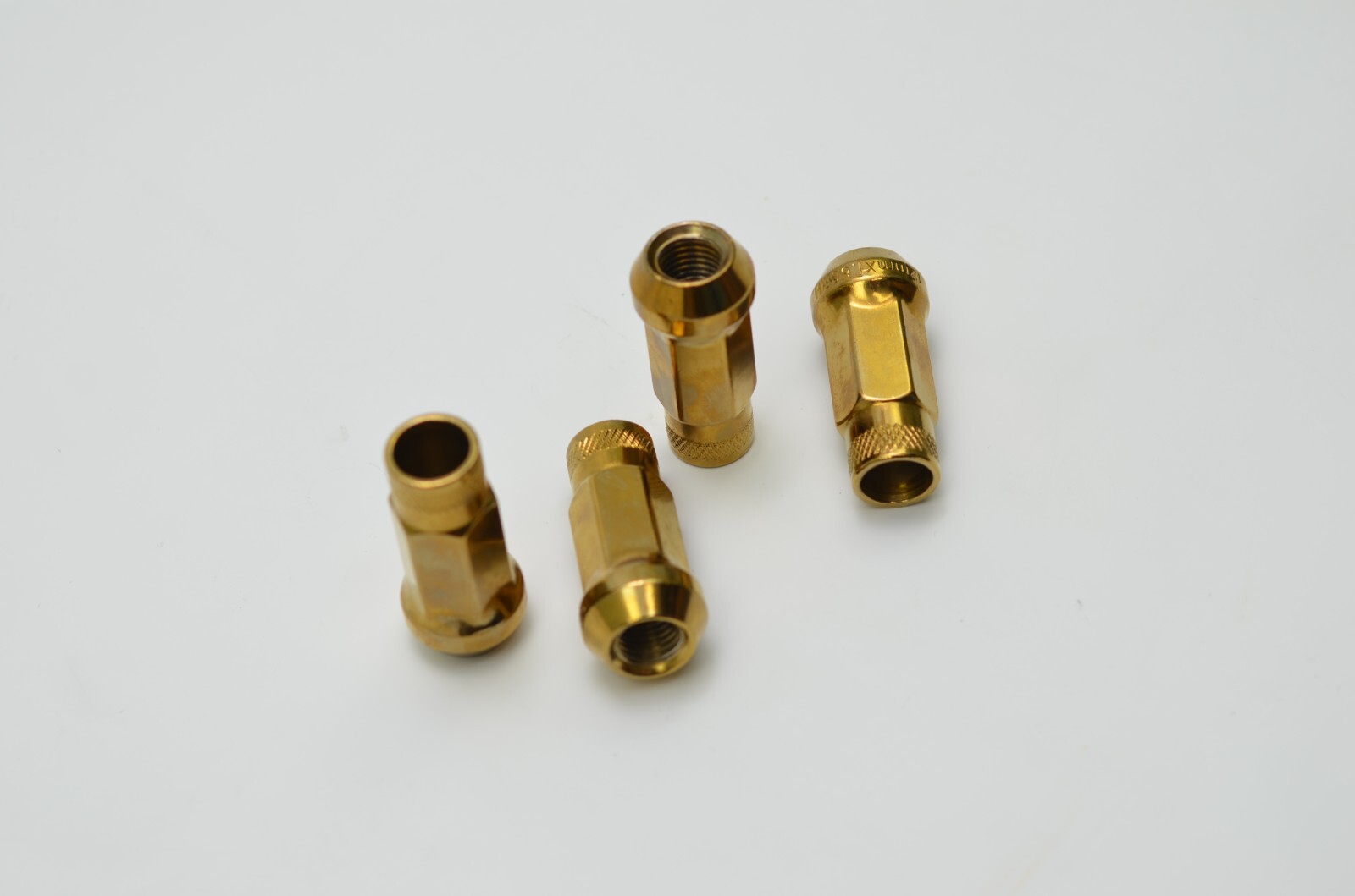 1320 Open end Steel lug nuts 12×1.5 GOLD color 48mm length 20pcs Extended