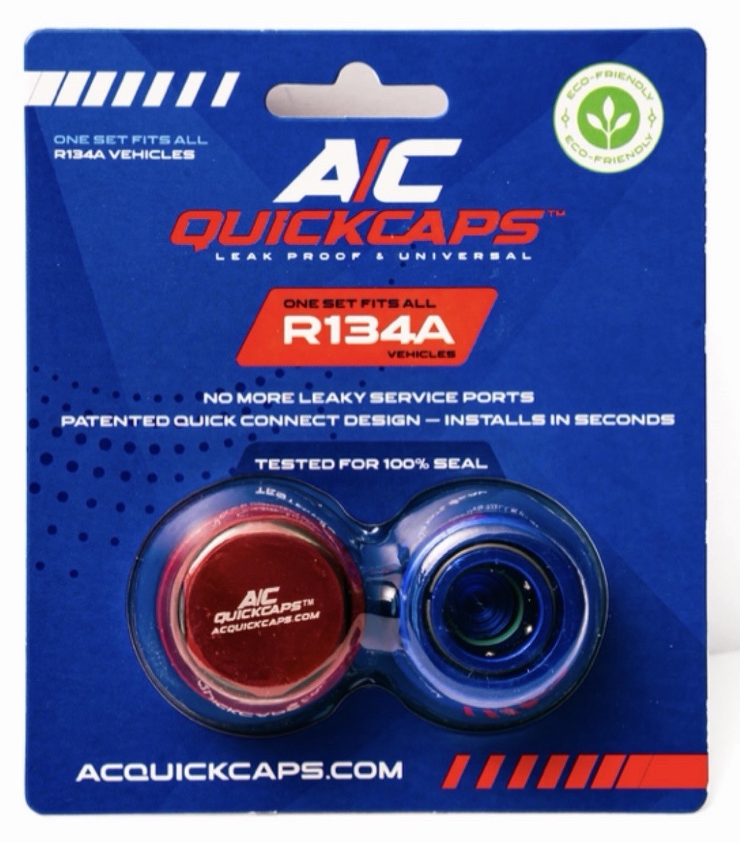 Billet R134a A/C Service Port Caps Leak Proof