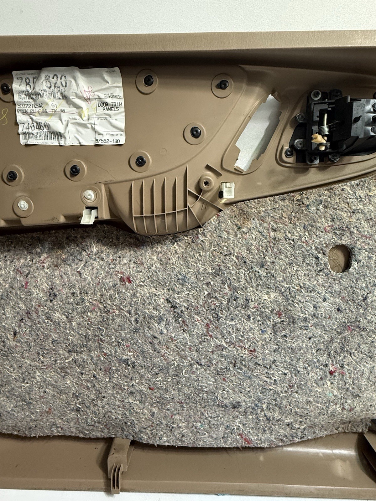 1997-2000 Dodge Dakota Power Front Driver & Passenger Side Door Panels OEM Brown
