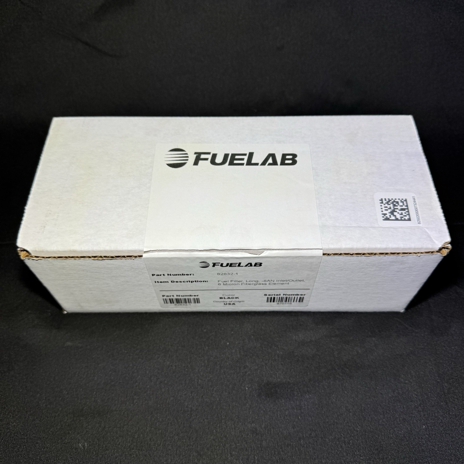 Fuelab 82832-1 In-Line Fuel Filter, Long 6 micron