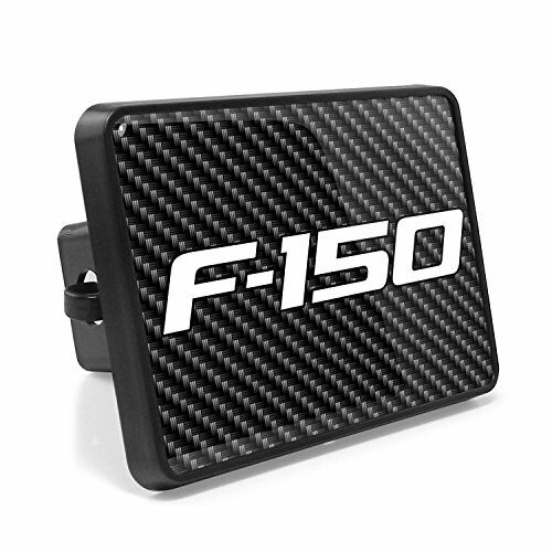Ford F-150 Carbon Fiber Graphic Metal Plate on ABS Plastic 2″ Tow Hitch Cover