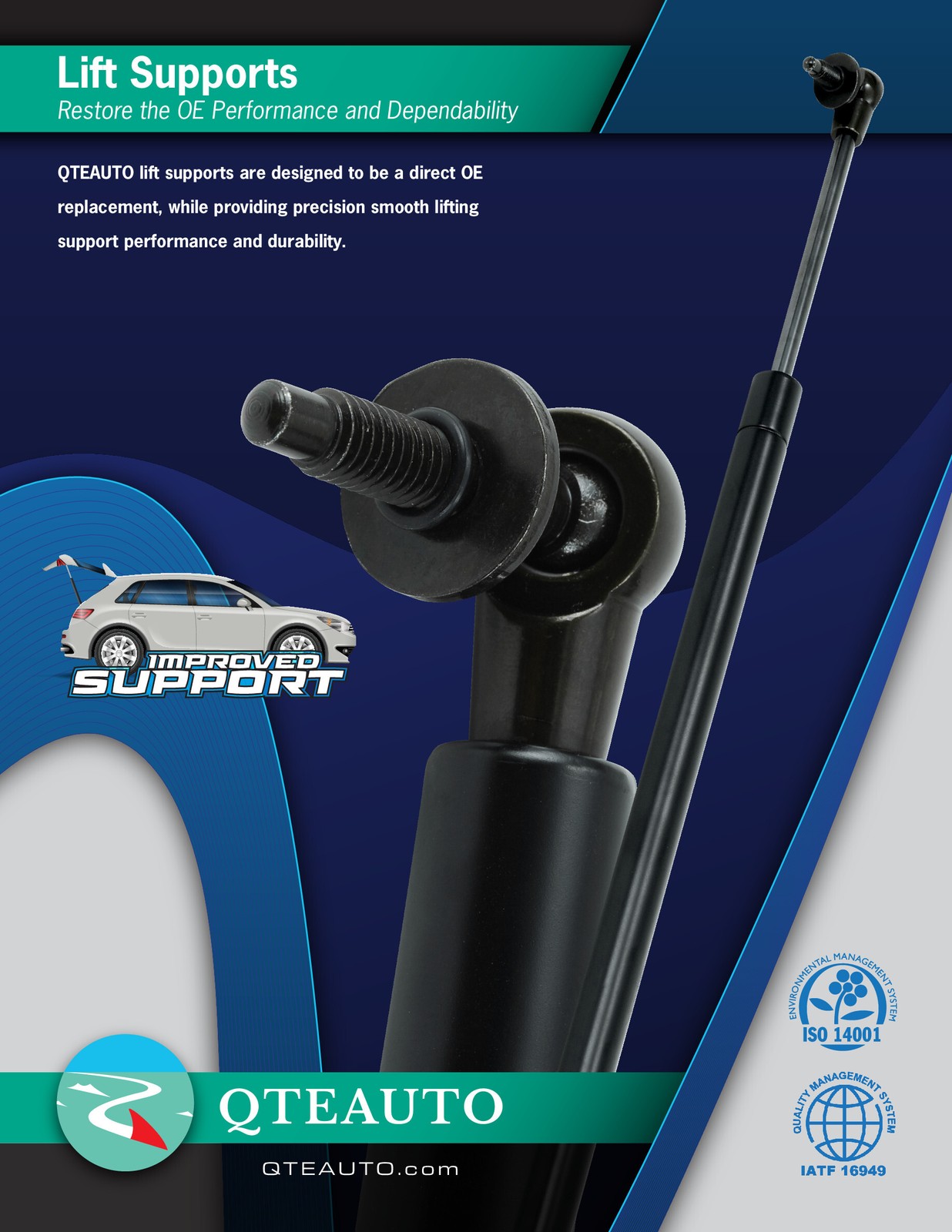 Front Hood Lift Support For 2006-2011 Buick Lucerne