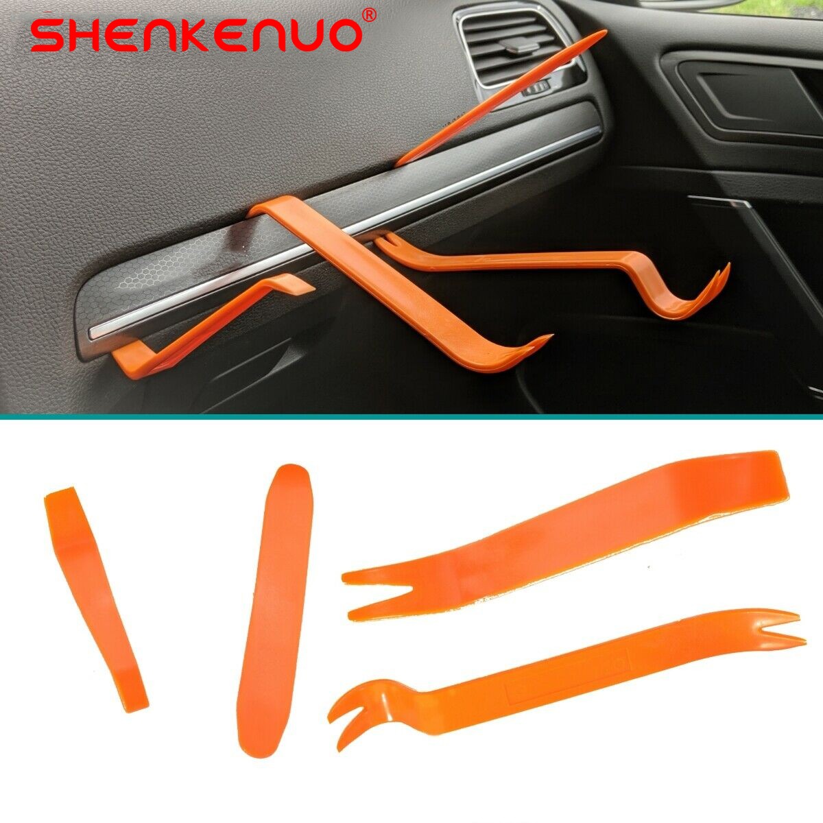 Auto Trim Removal Tool Set 4pcs Plastic Pry Tool Kit Auto Trim Tool Prying Tool