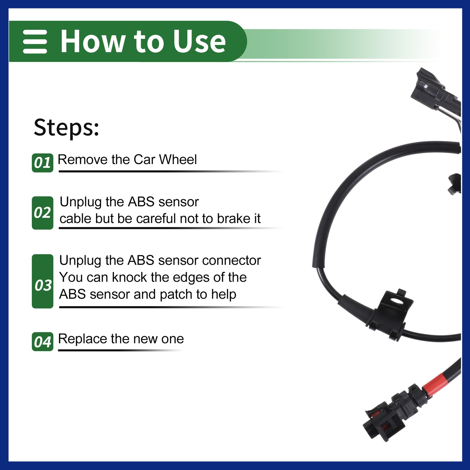 ABS Wheel Speed Sensor 91920C5100 for Kia Sorento 2016-2020