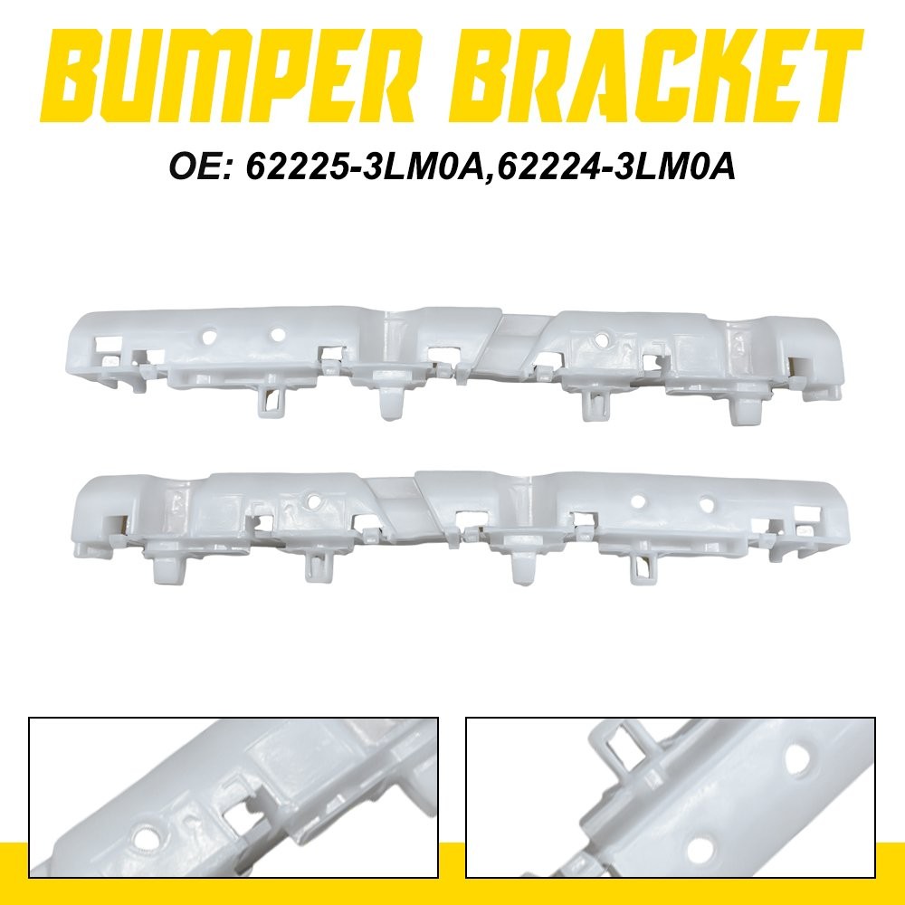 2Pcs Front Left+Right Bumper Bracket Retainer 622253LM0A For 13-21 Nissan NV200