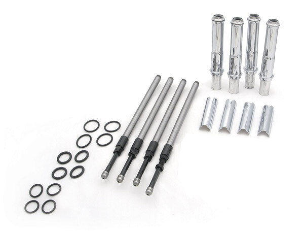 S&S Quickee Pushrods EZ Install Adjustable Chrome 99-16 Harley Twin Cam 106-6051