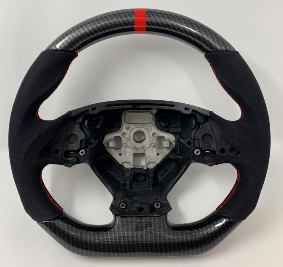REVESOL Hydro Carbon Fiber Alcantara Steering Wheel For 14-19 Chevy Corvette C7
