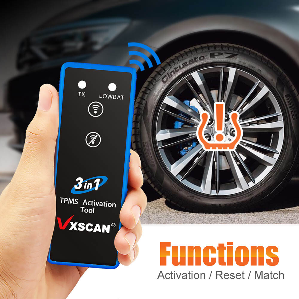 VXSCAN 3 in 1 Tire Pressure TPMS Activation Tool Fit for TOYATA/GM/FORD