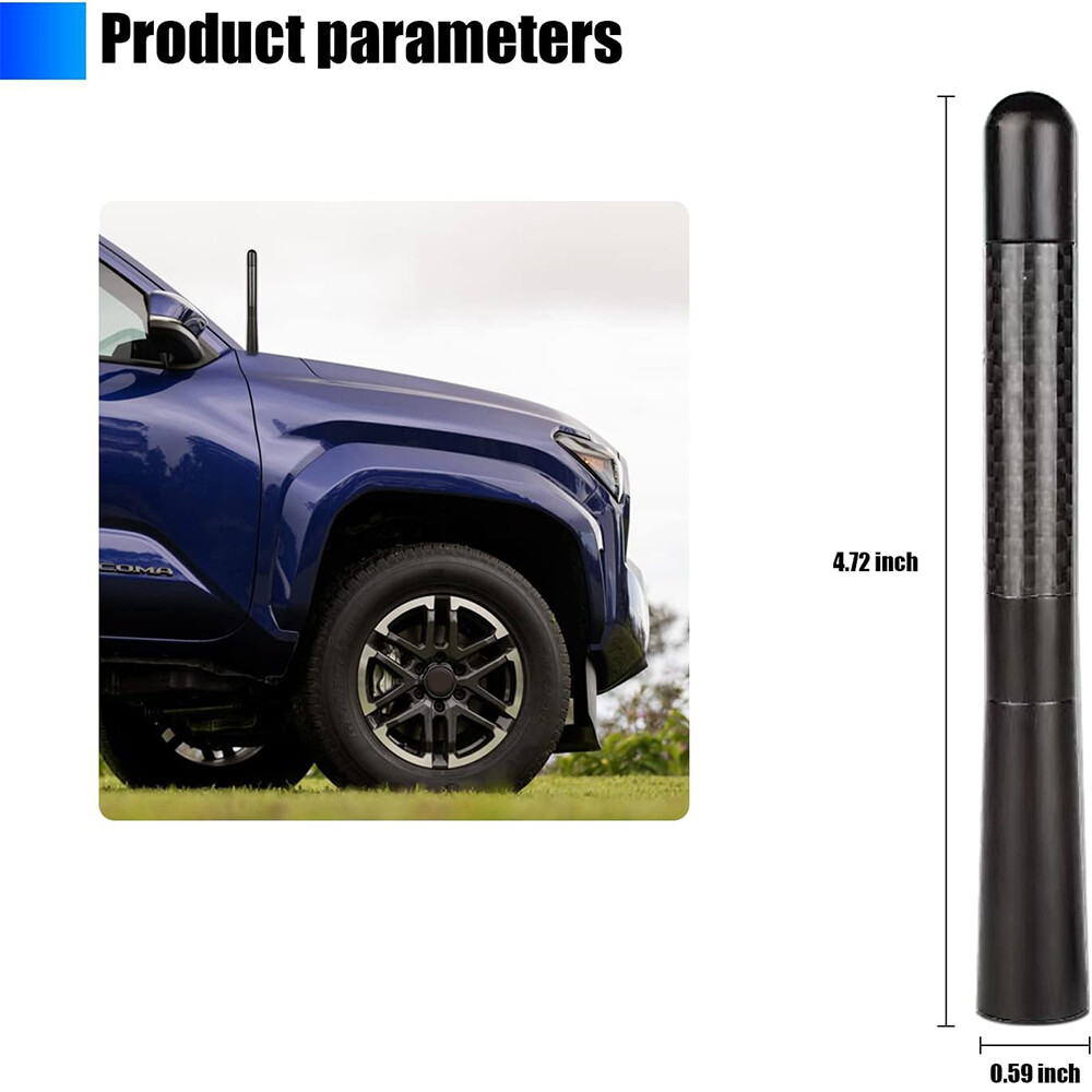 For Z4 E85 Z3 Short 4.7″ Carbon Fiber AM/FM Radio Mast Bee Sting Aerial Antenna