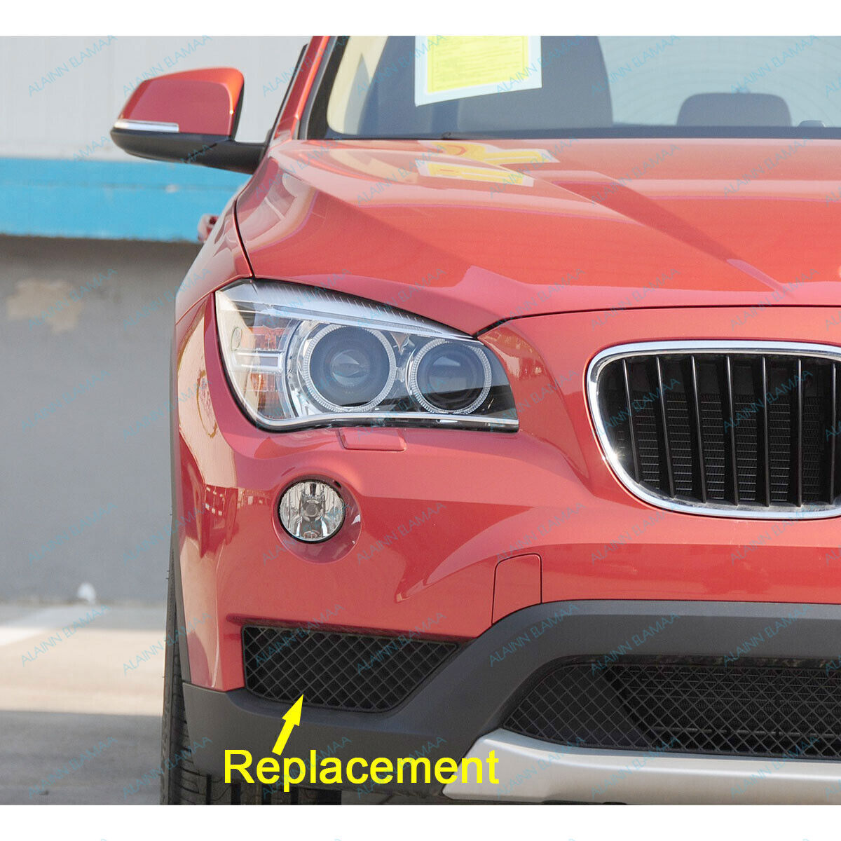 Right Front Bumper Outer Grille Closed Cover Fit For BMW X1 E84 2013-2015