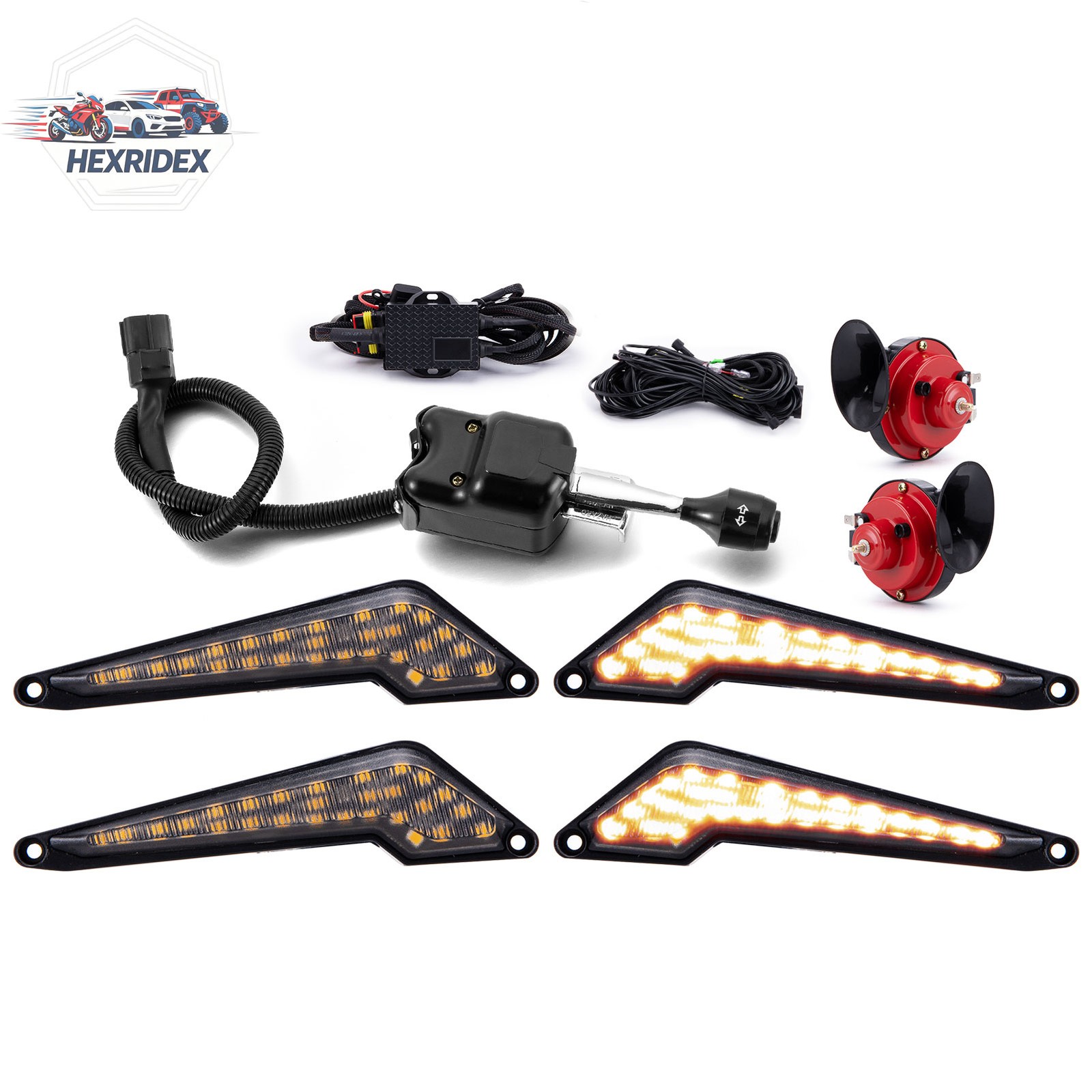Street Legal UTV Turn Signal w/ Horn Plug & Play For CFMOTO Uforce 1000 U10 Pro