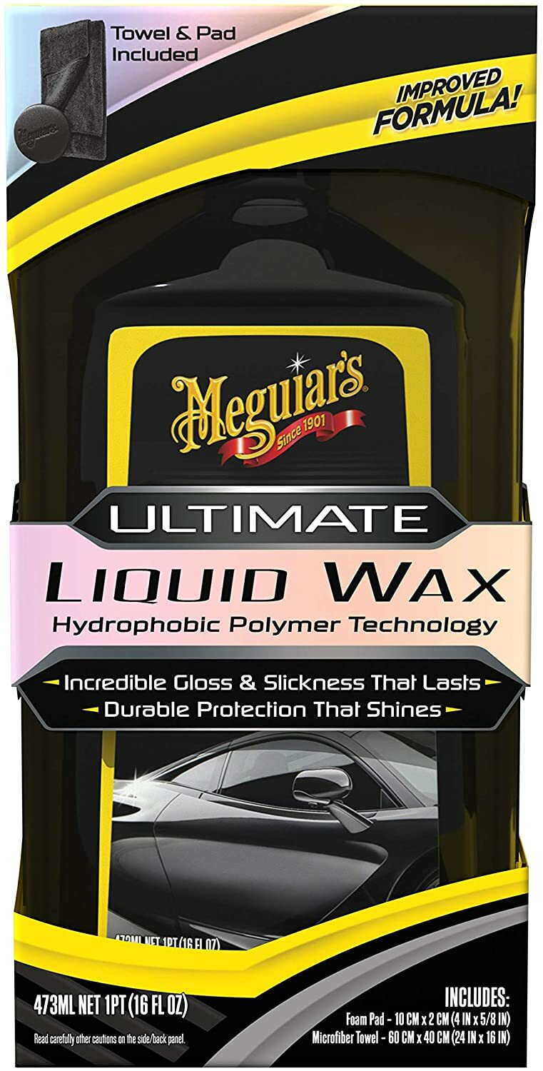 Meguiars G210516 Ultimate Liquid Wax Long-Lasting Synthetic Wax, 16 oz