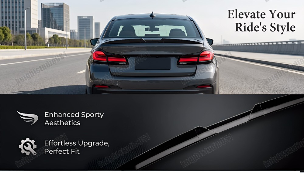 Trunk Spoiler For Kia Forte Optima Sedan Coupe Trimmable Rear Lip Roof Wing