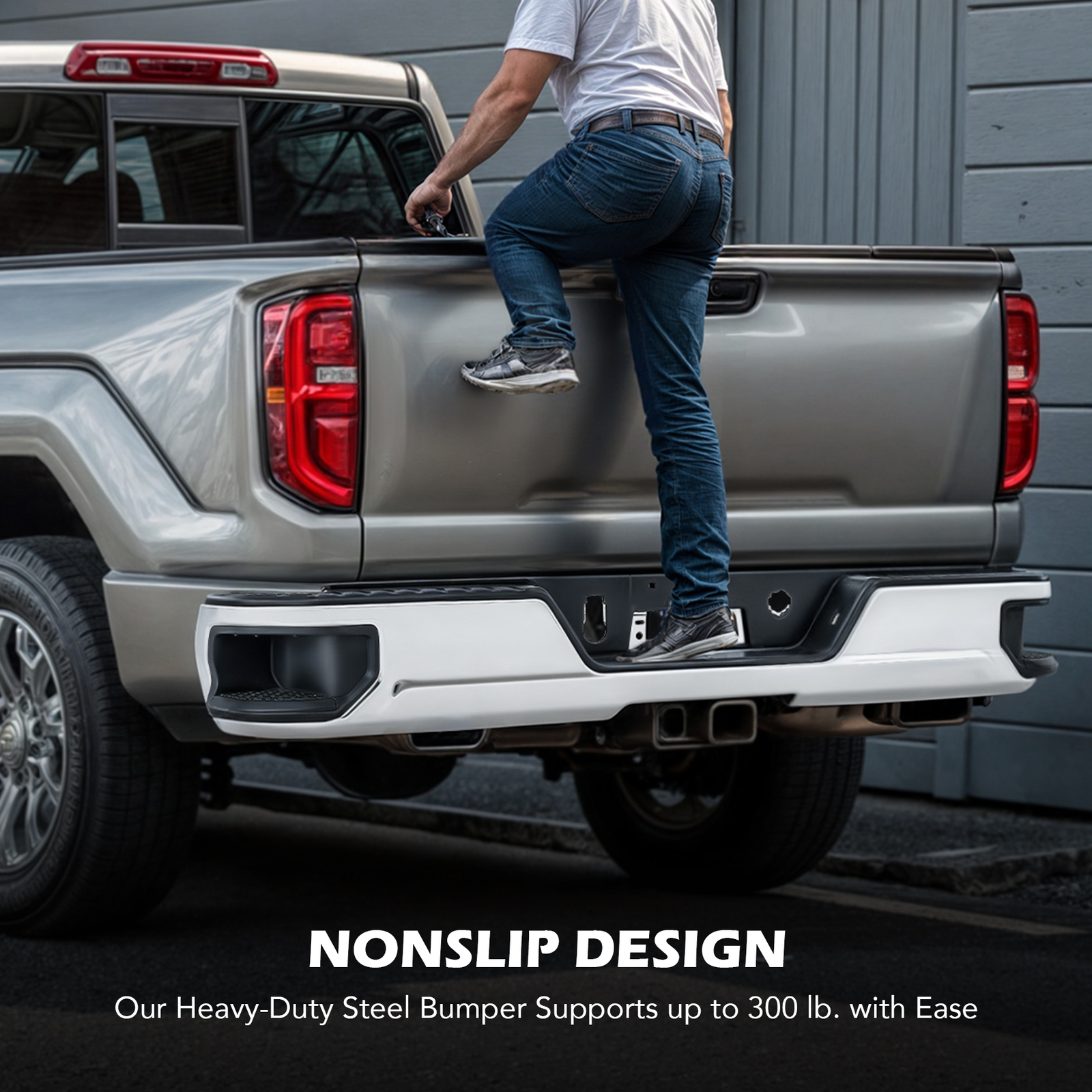 PREENEX NEW Chrome Rear Bumper For 2019-2025 Chevy Silverado GMC Sierra